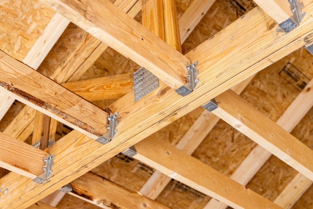 ceiling truss quality check during construction process
